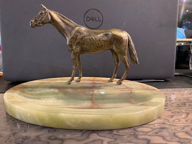 Vienesse Bronze Horse On A Onyx Stand