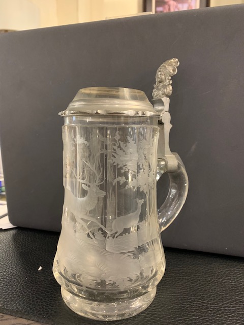 Bohemian Deep Cut Crystal Stein